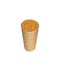Ice and Ice Thai Tea in takeaway plastic cup in white background