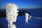 Ice idol in the Carpathian mountains