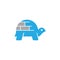 Ice Igloo House Shell Turtle Tortoise Wildlife Abstract Logo