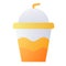 Ice juice cream single isolated icon with smooth style