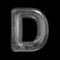 Ice letter D - Capital 3d Winter font - suitable for Nature, Winter or Christmas related subjects
