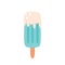 Ice lolly, fruit ice cream. Summertime, hello summer. Hand drawn vector ilustration