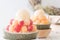 Ice melon Bingsu, famous korean ice-cream