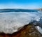 ice melts on the pond, the awakening of nature, early spring