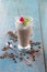 Ice Mocha / Chocolate Coffee drinks with whipped cream