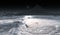 Ice on the Moon. The ice in the bottom of a permanently shadowed crater near the Moon\\\'s south pole