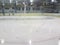 Ice rink floor cleaning through dirty plastic window