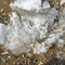 Ice shards on winter beach; Lake Michigan at Glen Haven, MI.