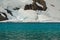 Ice Shelf and Blue Water of Iceberg Lake