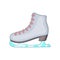 Ice skate boot icon, cartoon style