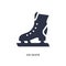 ice skate icon on white background. Simple element illustration from hockey concept