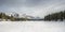 Ice Skaters and Hockey Players on Johnson Lake