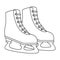 ice skates isolated icon