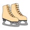 ice skates isolated icon