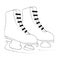 ice skates isolated icon