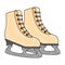 ice skates isolated icon