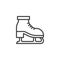 Ice skates line icon