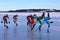 Ice skating competition on the ice rink in LuleÃ¥