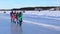 Ice skating competition on the ice rink in LuleÃ¥