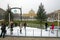 Ice skating park on King Tomislav square