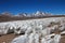Ice or snow penitentes, San Francisco Mountain Pass, Chile Argentina