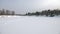 Ice and snow on Valan river in Are Valadalen in Jamtland in Sweden