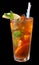 Ice tea with citrus and mint