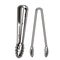 Ice tongs for bartending. Chromed metal ice clip or cocktail bar tool for barman or bartender