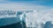 Iceberg aerial drone footage - giant icebergs in Disko Bay on greenland