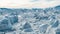 Iceberg aerial drone footage - giant icebergs in Disko Bay on greenland