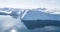 Iceberg aerial drone image- giant icebergs on greenland - Climate change