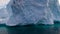 Iceberg aerial footage - giant icebergs in Disko Bay on greenland