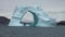 Iceberg arch like Darwin arch in Galapagos Islands