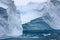 Iceberg in the bay on the Danco Coast in Antarctica