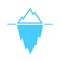 Iceberg blue vector pictogram