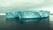 Iceberg in cold polar ocean