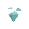 Iceberg color icon. Elements of winter wonderland multi colored icons. Premium quality graphic design icon