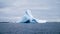 Iceberg drifting around Peterman Island in Antarctica.