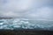 Iceberg float in a lake