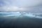 Iceberg float in a lake