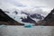 Iceberg floats on lake in Patagonia