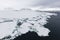 Iceberg floats in the polar sea of â€‹â€‹Svalbard, Spitsbergen,