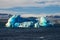 Iceberg floe in Iceland Jokulsarlon Glacier Lagoon Nice Weather