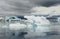 Iceberg of the glacial lagoon ot Vatnajokull glacier, ln Iceland