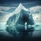 Iceberg - Hidden danger and global warming concept