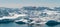 Iceberg and ice from glacier in arctic nature landscape in Ilulissat Greenland