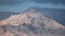 Iceberg mountain top aerial. Nobody wild nature landscape of Antarctic winter