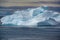 Iceberg with penguins and cormorants. Beautiful blue and turquoise iceberg in Antarctica with many animals. Photo is very sharp.