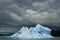 Iceberg in stormy weather argentina