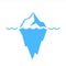 Iceberg vector icon